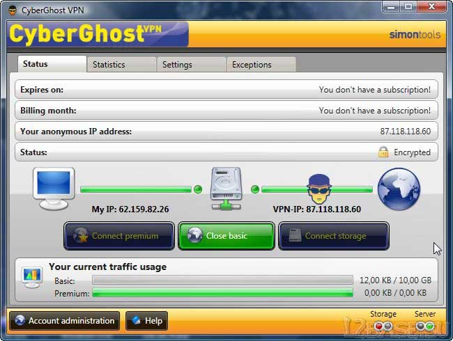 CyberGhost VPN (2010) - 100% анонимность в интернете, смена IP адреса!